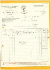 LYON (69) USINE de SOIERIE & TISSUS pour HAUTE-COUTURE "A. PIAT" en 1929