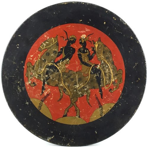 Assiette figures noires - assiette, noires"