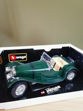 Burago 1/18 - Jaguar Ss100 1937 - Verte + Boîte. Cod 3006