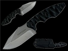 Couteau Bushcraft Survie Defcon Hydra Lame Acier D2 Manche G10 Etui Kydex TD004