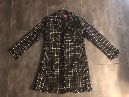 Veste femme noire blanche - veste,