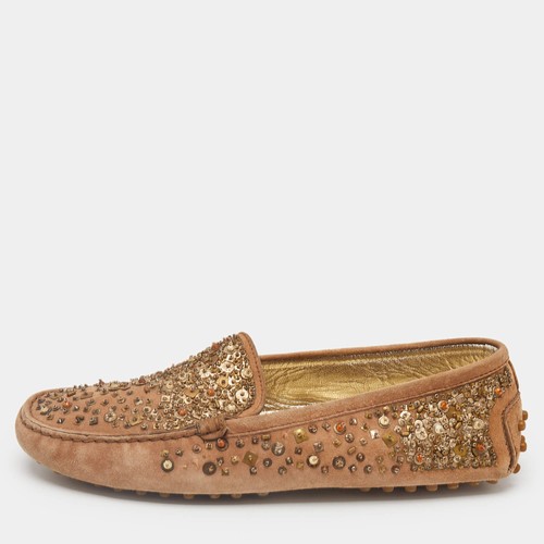 Mocassins tods marron daim - tods, en