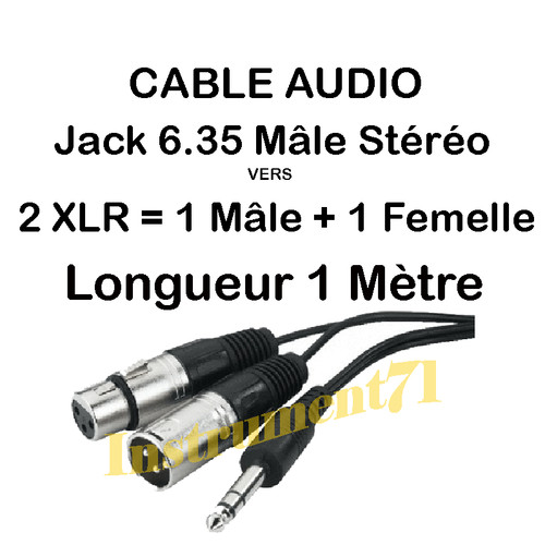 Câble xlr male 1 - (,