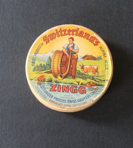 Boite publicitaire fromage