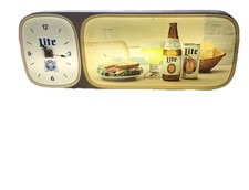 Horloge Lumineuse Miller High Life De Disco Des Années 1950/60 Fonctionne Rare