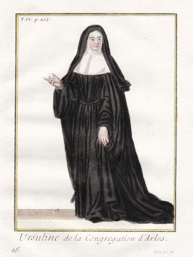 Costume ordre des ursulines - costume, d'ordre