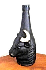 Ancienne bouteille forme tête
