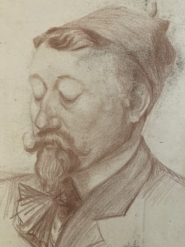 Dessin crayon portrait - portrait, barbe