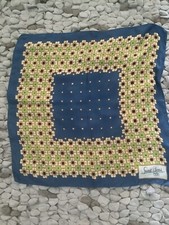 Vintage Foulard Carré 30x30 Soie Laurent D Herval Paris