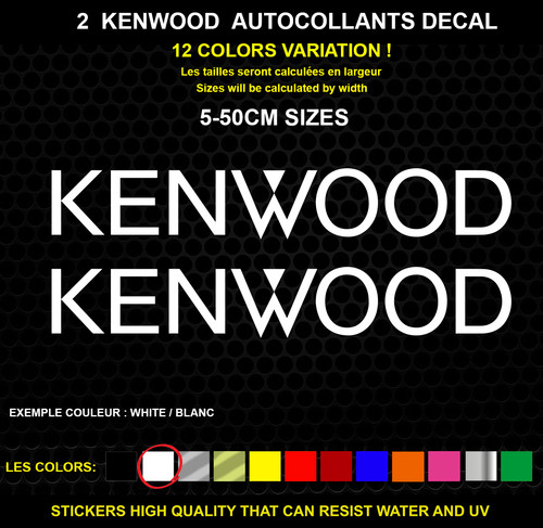 Kenwood autocollant - 2,