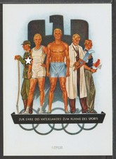 ✔️ GERMANY 3. CARTE POSTALE DE PROPAGANDE TRÈS RARE Reich - reproduction !!