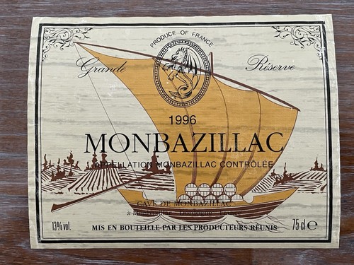 étiquette monbazillac grande - Étiquette,