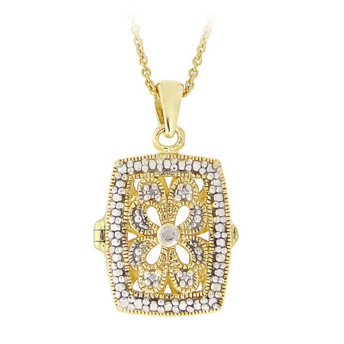 Sur argent diamant accent - or,