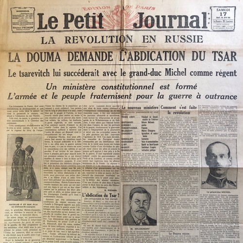 Petit journal ww1 - journal,