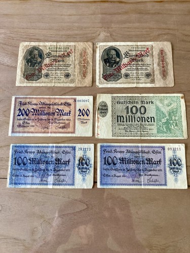 Lot billets allemands - de,