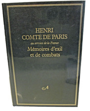 Beau livrs relié  HENRI COMTE DE PARIS - MEMOIRES D'EXIL ET DE COMBAT 367 pages