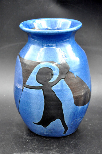 Vase grés émaillé - en,