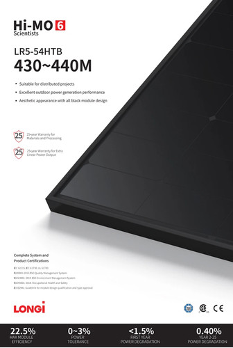 Panneau solaire 425w 6 - solaire, mo