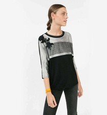 Desigual Femme Blouse Top Gris