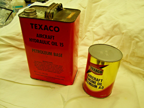 Set vintage empty texaco - empty,