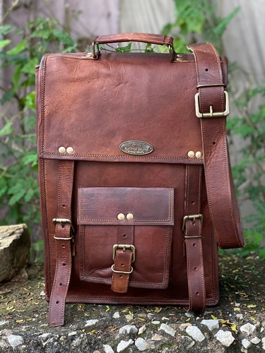 Sac besace cartable vintage - besace,