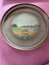 Plateau métal - décor Chasse