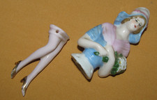 Demi figurine ancienne et jambes en porcelaine Art Déco Half Doll