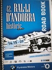ROAD BOOK 42 RALLYE ANDORRE 2013 RALLI ANDORRA BMW 2002 PYRENEES AUTOMOBILE