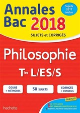 Annales Bac 2018 Philosophie