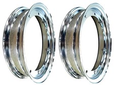 2 Jantes De 10" RMS Chromées Roue 3.50.10 / 3.00.10 Vespa 50 125 PK S XL