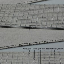 Grille Barbecue Résistante Fer Galvanisé pour Poisson Viande Légumes Cuisson