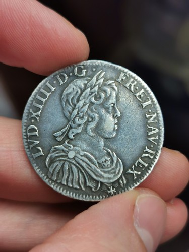 Louis xiv écu mèche - xiv,,