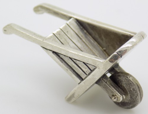 Miniature brouette argent - brouette,