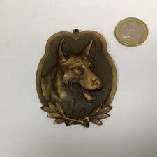 Médaille En Bronze ? Ancienne, Tête De Chien, Signée Babka