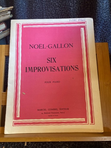 Noel gallon six improvisations - noel-gallon,