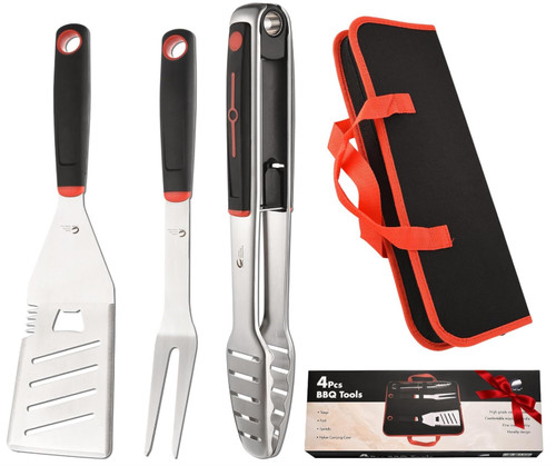 Set bbq herramientas acero - bbq, 4