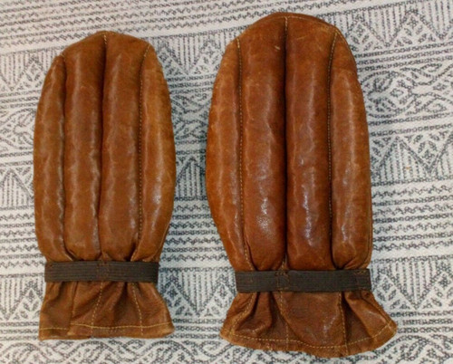 Paire gants moufle cuir - paire, de