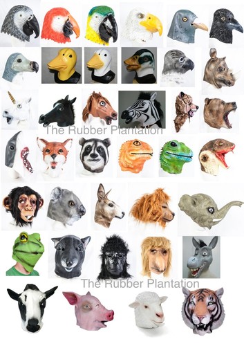 Masque animal latex - masque,