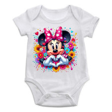 Body Personnalisable  manches longues ou courtes tailles au choix Minnie