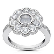 Bague fleur chopard happy - bague,