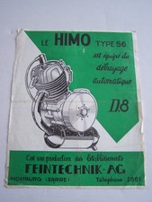 PUBLICITE , LE HIMO TYPE 56  , MOTEUR DEBRAYAGE AUTOMATIQUE  .  BON ETAT . 
