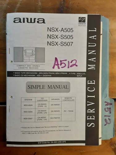 Aiwa nsx a505 - nsx-a505, s507