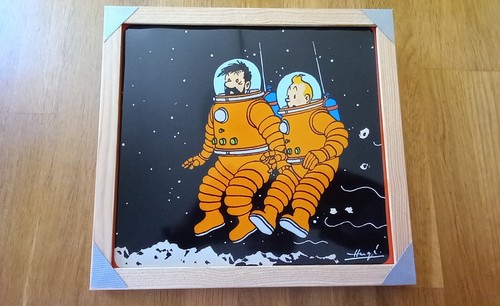 Tableau tintin image métal - tableau,