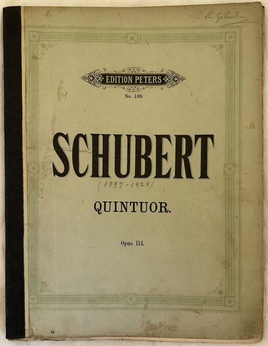 Quintette franz schubert - quintette, de