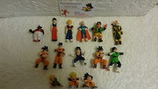 Lot 15 Mini Figurines PVC Dragon Ball Z 1989 BS / STA F Vintage Statuette jouets
