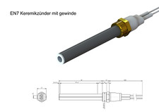 Bougie D'Allumage En Céramique Pour Brûleur À Pellets, Élément D'Allumage