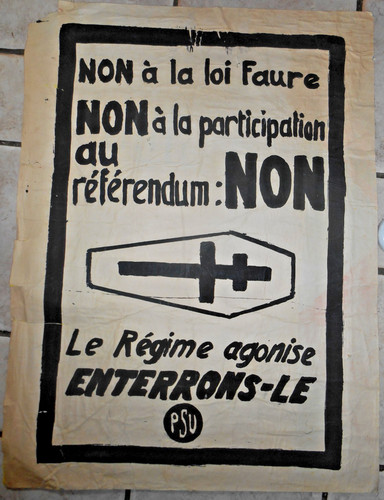 Authentique affiche ancien mai - affiche,