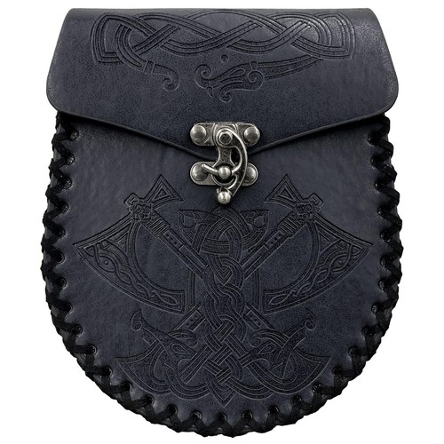 Sac faux cuir médiéval - cuir,
