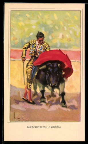 Torero taureau combat - et, au