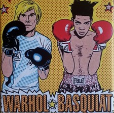 PYB  signe  Basquiat vs Warhol